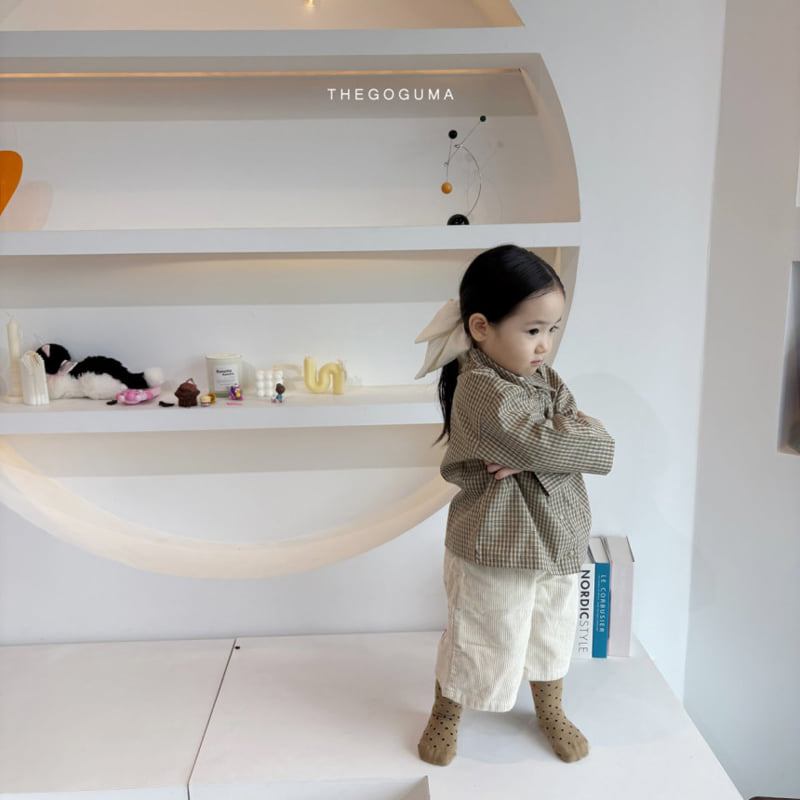 Thegoguma - Korean Children Fashion - #littlefashionista - Corduroy Bermuda Pants - 6