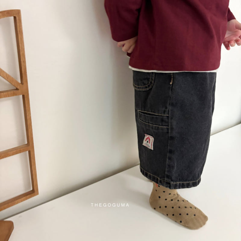 Thegoguma - Korean Children Fashion - #littlefashionista - New Bermuda Denim Pants - 5