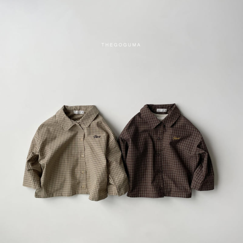 Thegoguma - Korean Children Fashion - #littlefashionista - Live Check Shirt