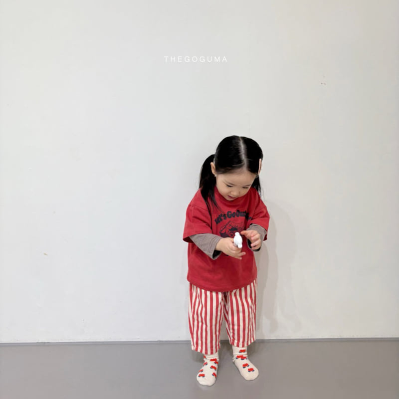 Thegoguma - Korean Children Fashion - #littlefashionista - One Stripe Pants - 7