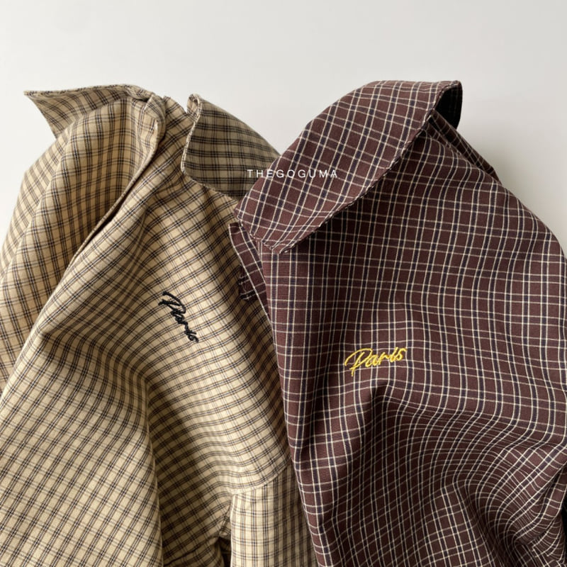Thegoguma - Korean Children Fashion - #magicofchildhood - Live Check Shirt - 2