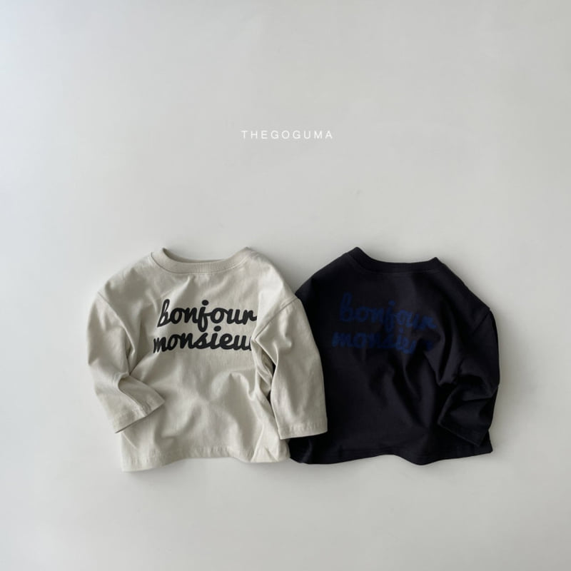 Thegoguma - Korean Children Fashion - #magicofchildhood - Hello Bonjour Tee - 10