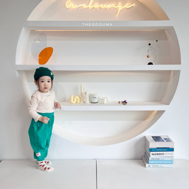 Thegoguma - Korean Children Fashion - #magicofchildhood - Label Jogger Pants - 4