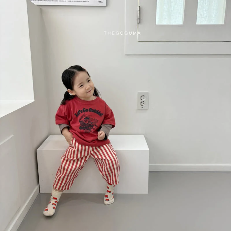 Thegoguma - Korean Children Fashion - #minifashionista - One Stripe Pants - 9