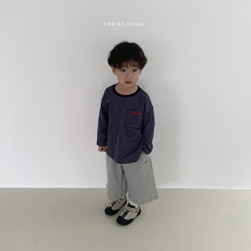 Thegoguma - Korean Children Fashion - #minifashionista - Jelly Stripe Pocket Tee - 6
