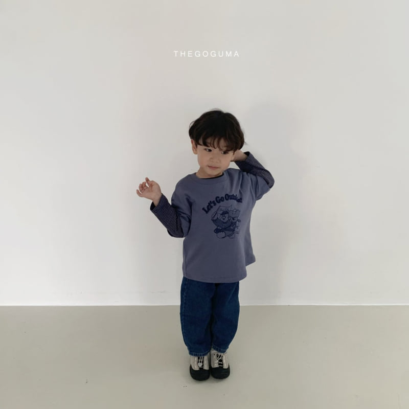 Thegoguma - Korean Children Fashion - #minifashionista - TikTok Straight Denim Pants - 3