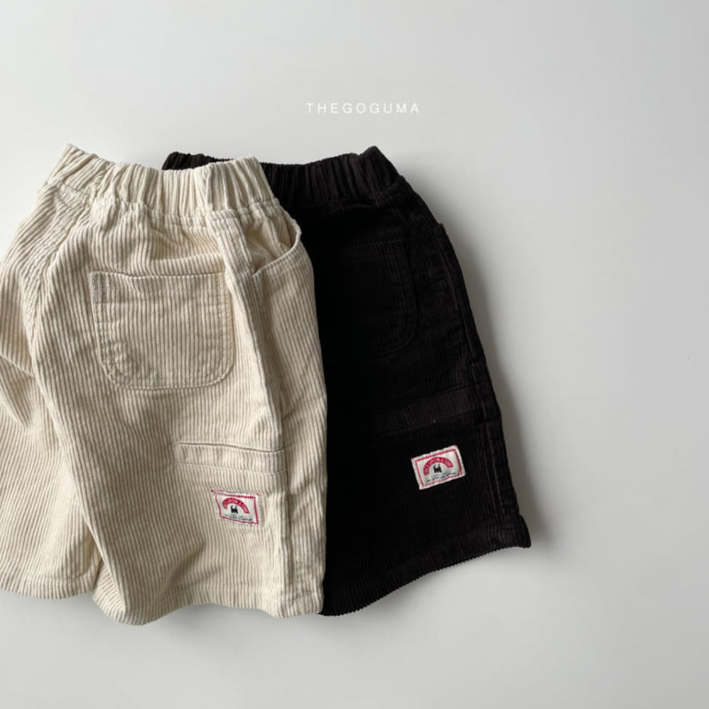 Thegoguma - Korean Children Fashion - #toddlerclothing - Corduroy Bermuda Pants - 11