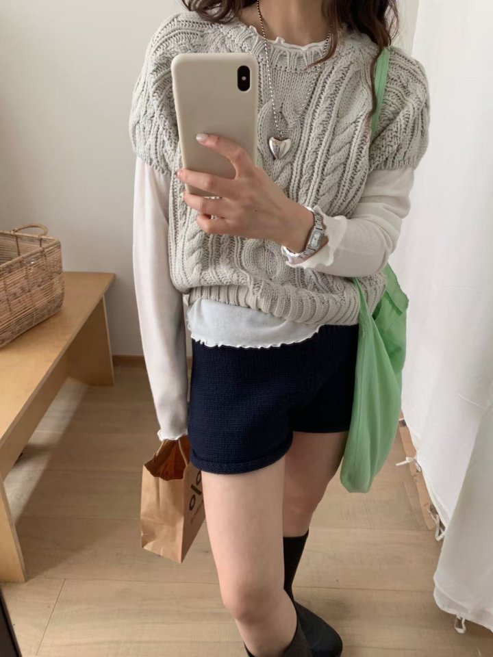 There By - Korean Women Fashion - #momslook - Rian Twist Knit Pullover - 3