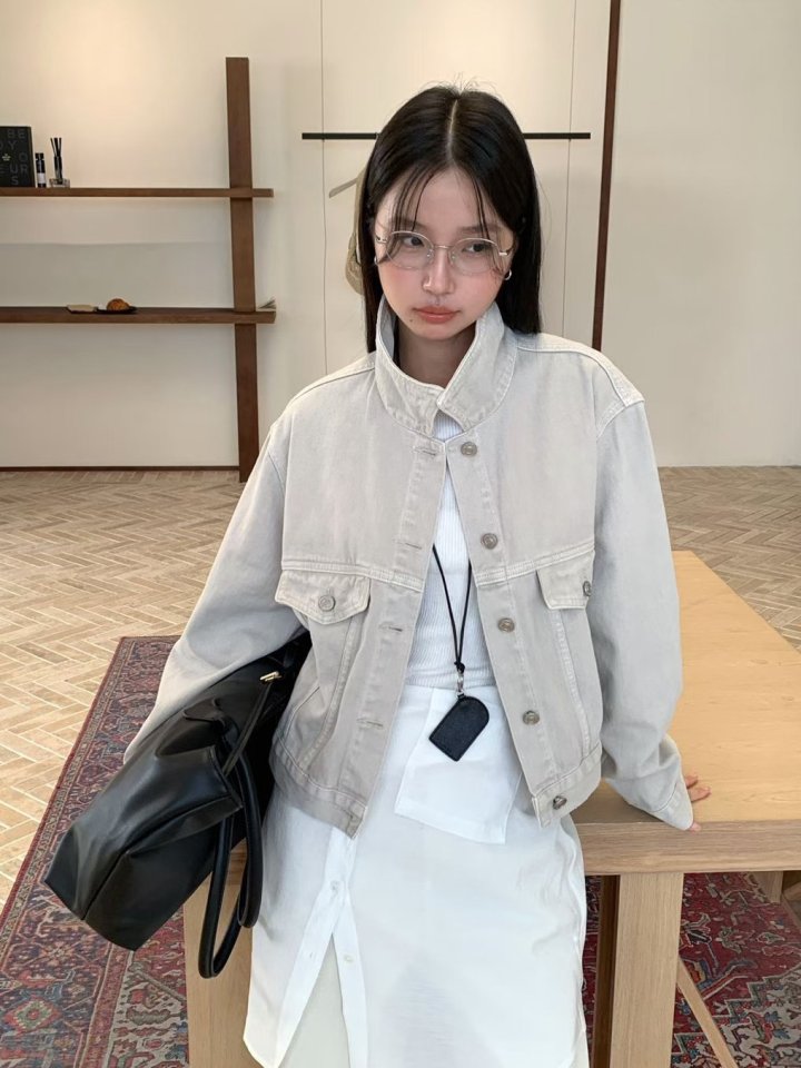 There By - Korean Women Fashion - #momslook - Earth Denim Jacket - 3