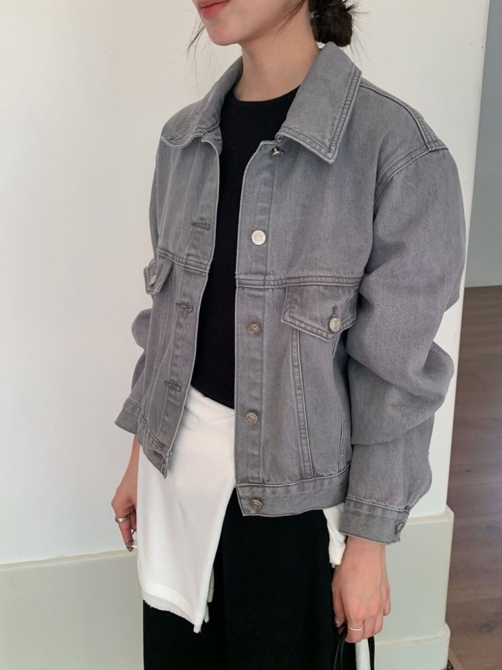 There By - Korean Women Fashion - #momslook - Earth Denim Jacket - 7