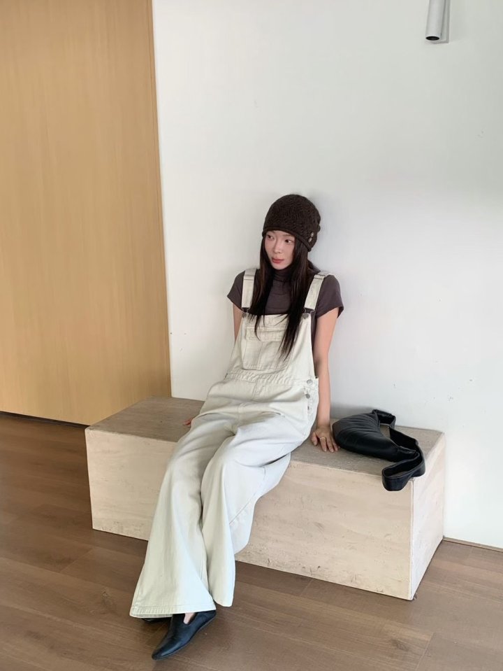 There By - Korean Women Fashion - #momslook - Suspender Denim Overalls - 7
