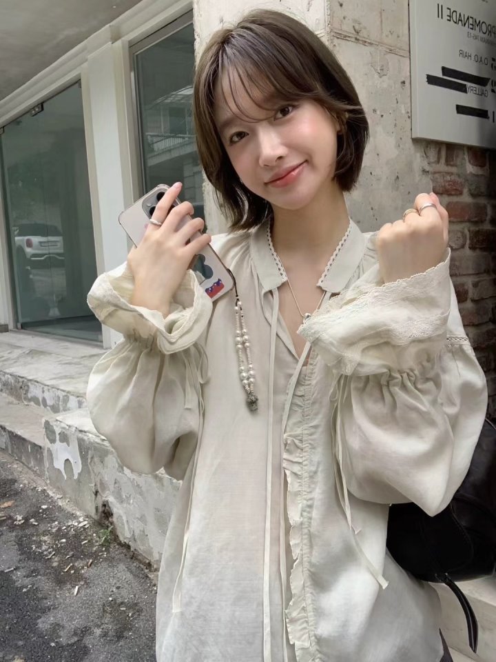 There By - Korean Women Fashion - #momslook - Heather Blouse