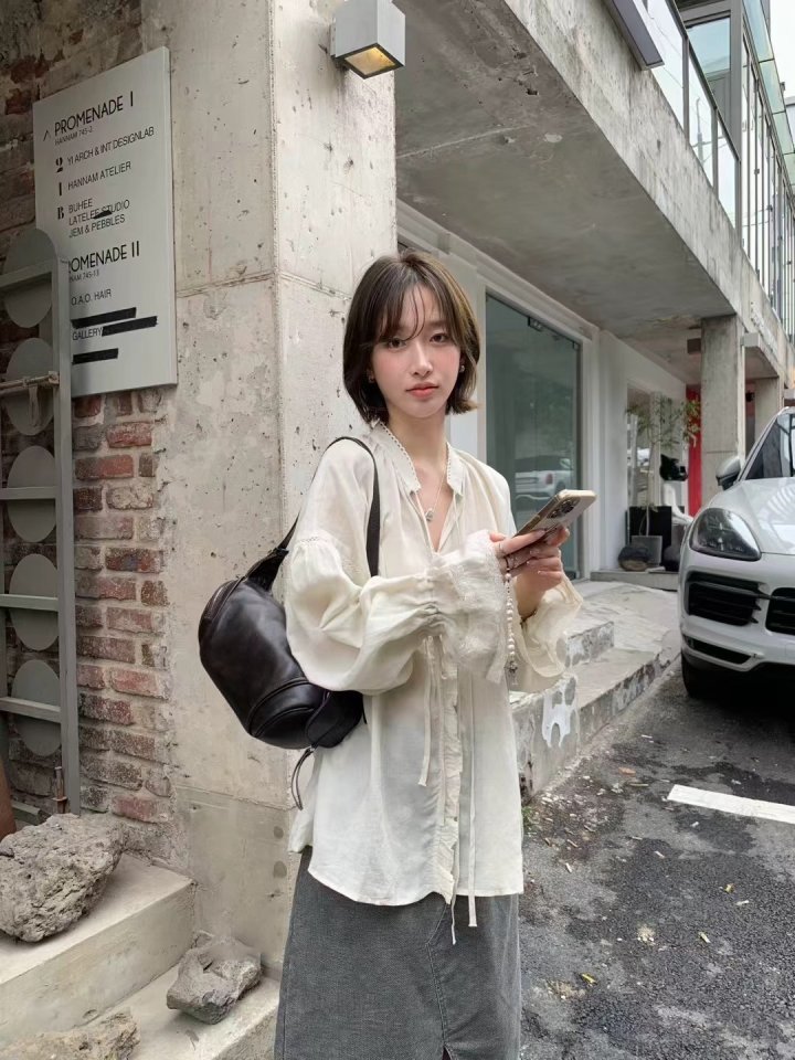 There By - Korean Women Fashion - #momslook - Heather Blouse - 3