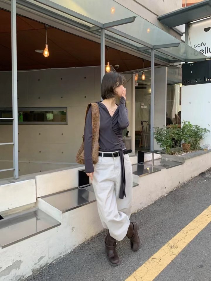 There By - Korean Women Fashion - #pursuepretty - Like Tee - 4