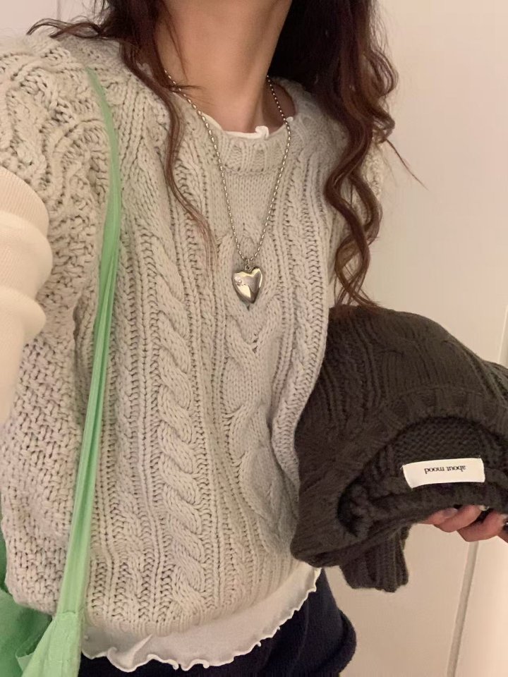 There By - Korean Women Fashion - #thelittlethings - Rian Twist Knit Pullover - 2