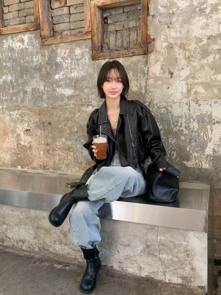 There By - Korean Women Fashion - #womensfashion - Dien Vega Leather Jumper - 2