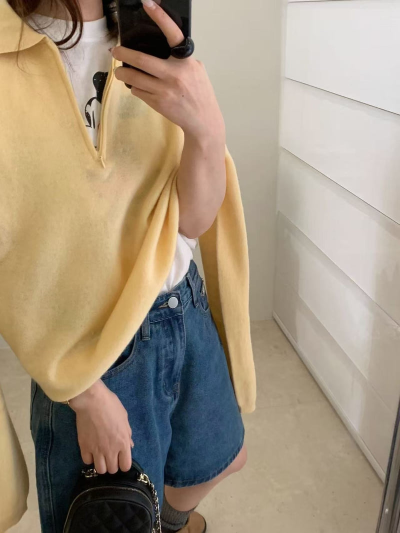 There By - Korean Women Fashion - #womensfashion - Ellie Wool Collar Knit top - 11