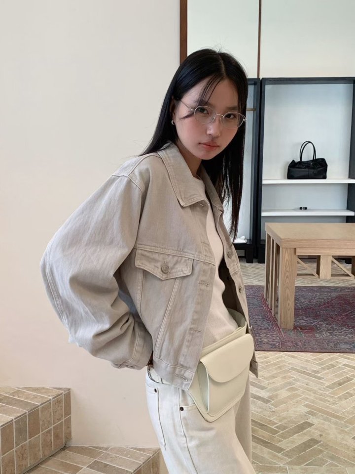 There By - Korean Women Fashion - #momslook - Earth Denim Jacket - 4