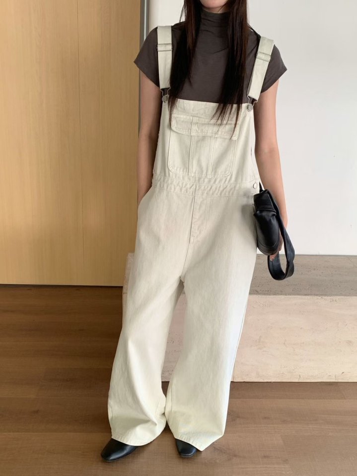 There By - Korean Women Fashion - #womensfashion - Suspender Denim Overalls - 6