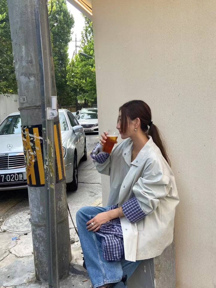 There By - Korean Women Fashion - #womensfashion - Noten Check Sleeved Jumper - 9