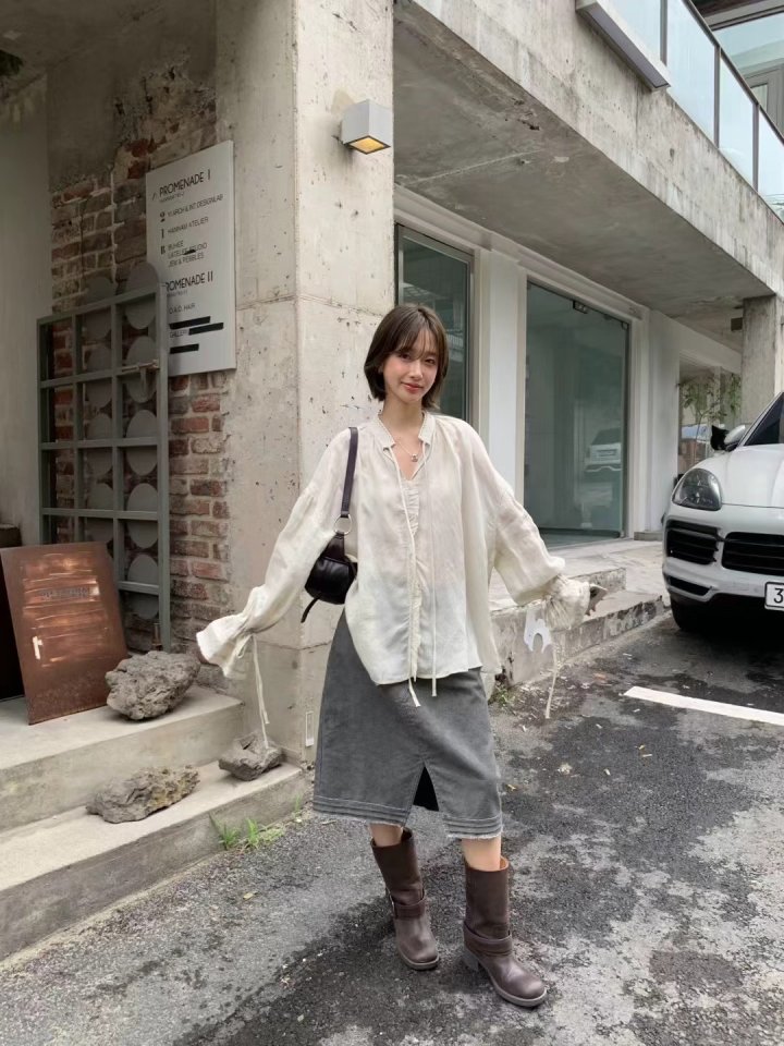 There By - Korean Women Fashion - #womensfashion - Heather Blouse - 2