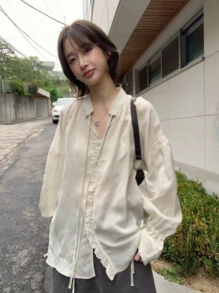 There By - Korean Women Fashion - #momslook - Heather Blouse - 4