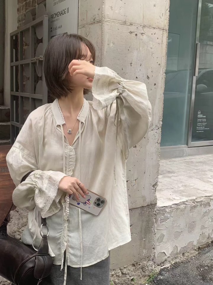 There By - Korean Women Fashion - #womensfashion - Heather Blouse - 6