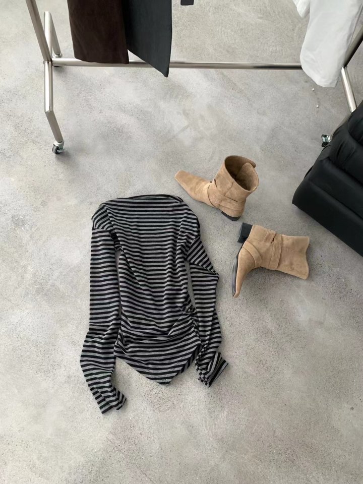There By - Korean Women Fashion - #womensfashion - Nell Stripe Tee - 2
