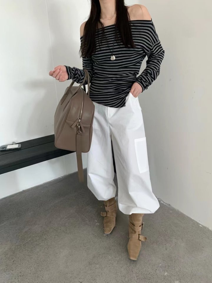 There By - Korean Women Fashion - #womensfashion - Nell Stripe Tee - 8