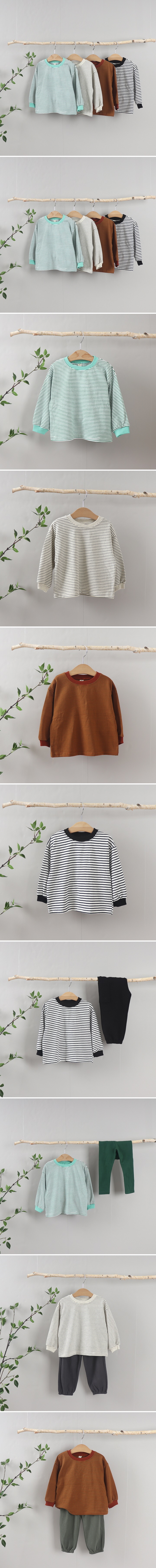 Tony - Korean Children Fashion - #Kfashion4kids - Stripe Tee No.3