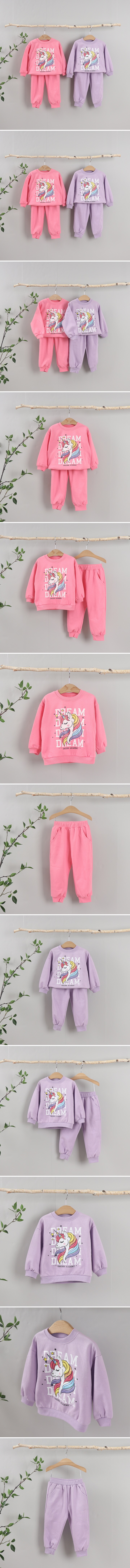 Tony - Korean Children Fashion - #kidsshorts - Unicorn Set