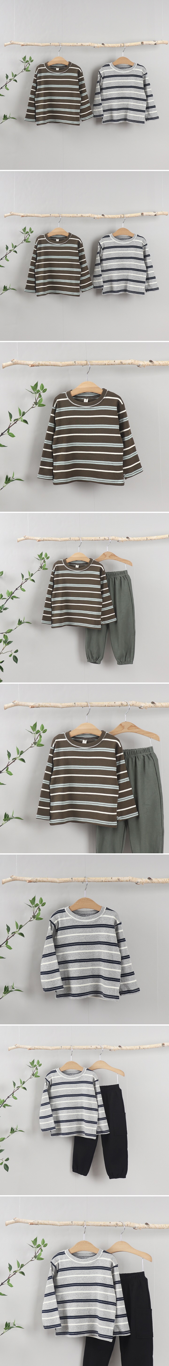 Tony - Korean Children Fashion - #kidzfashiontrend - Stripe Tee No.4