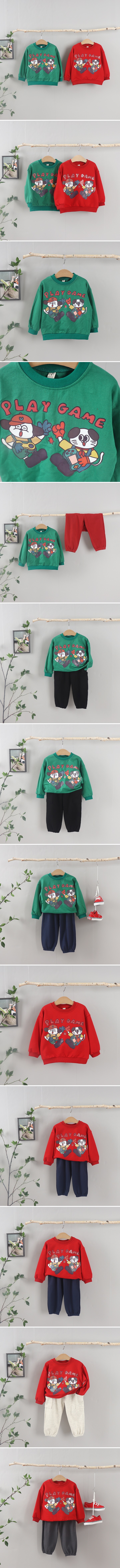 Tony - Korean Children Fashion - #littlefashionista - Play Game Sweatshirt