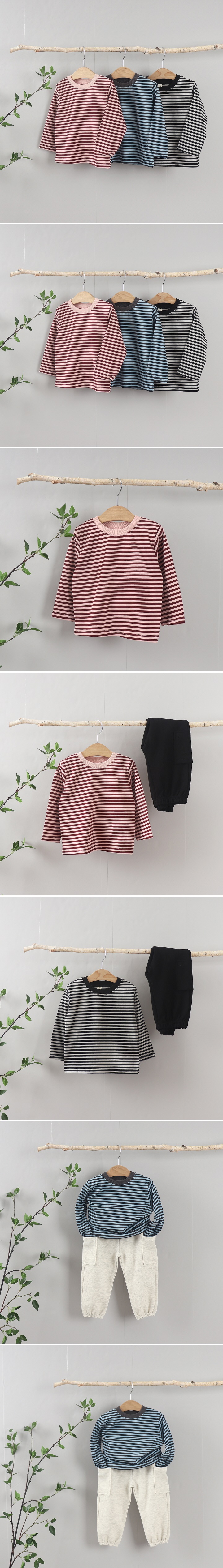 Tony - Korean Children Fashion - #littlefashionista - Stripe Tee No.2