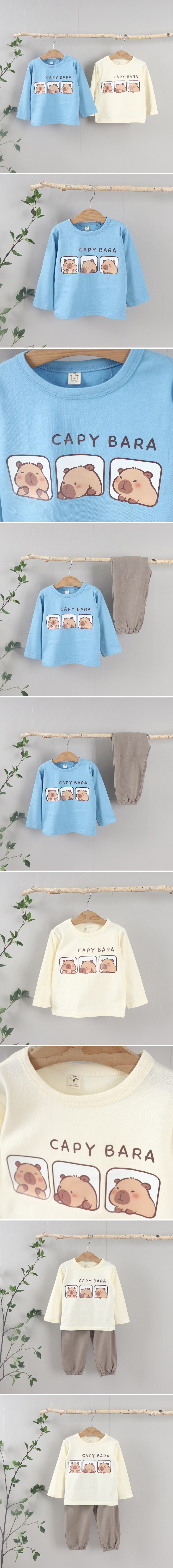 Tony - Korean Children Fashion - #magicofchildhood - Capybara Tee