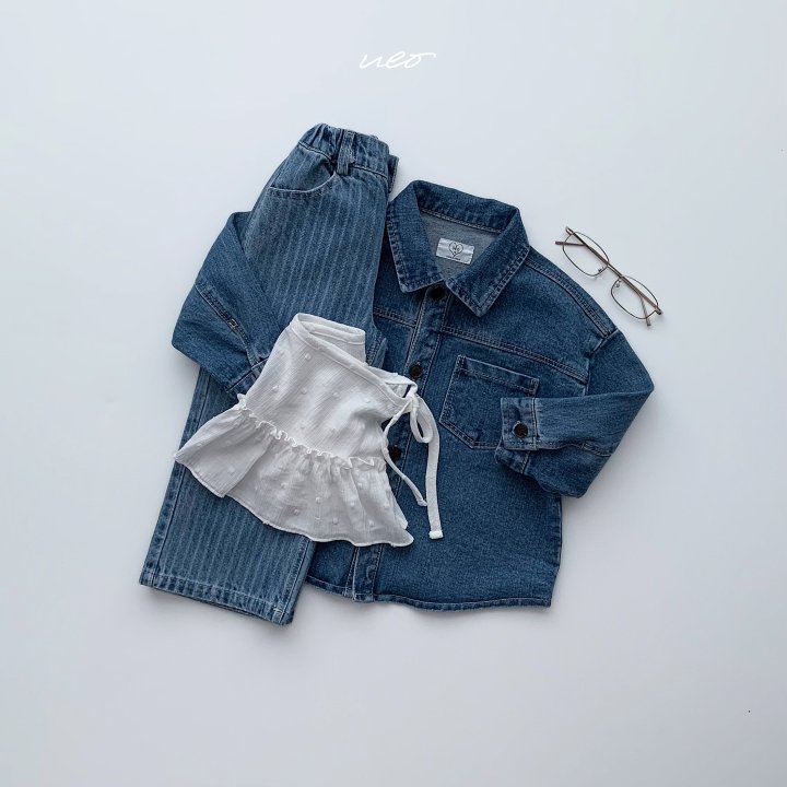 U Eo - Korean Children Fashion - #Kfashion4kids - Wild Denim Shacket - 10