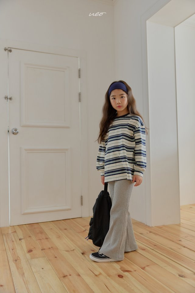U Eo - Korean Children Fashion - #childofig - Stretch Ribbed Bootcut Pants - 12