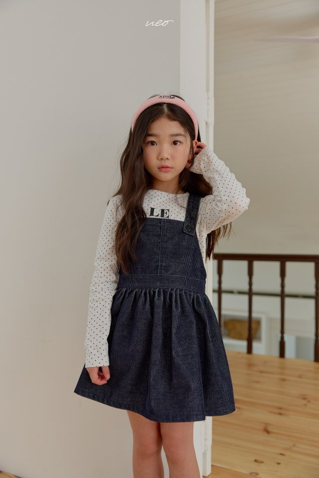 U Eo - Korean Children Fashion - #childofig - Tulip Corduroy Suspender One-piece - 12