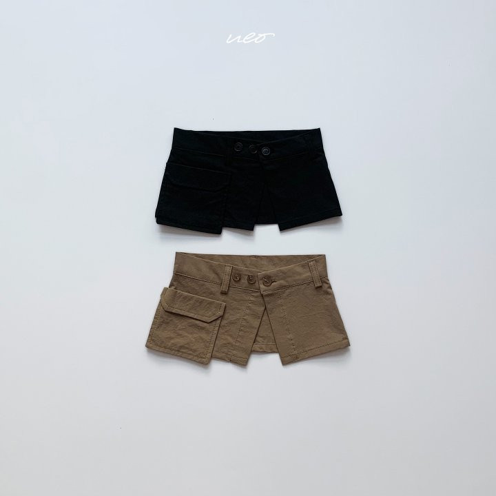 U Eo - Korean Children Fashion - #childofig - Trendy Cargo Wrap Skirt