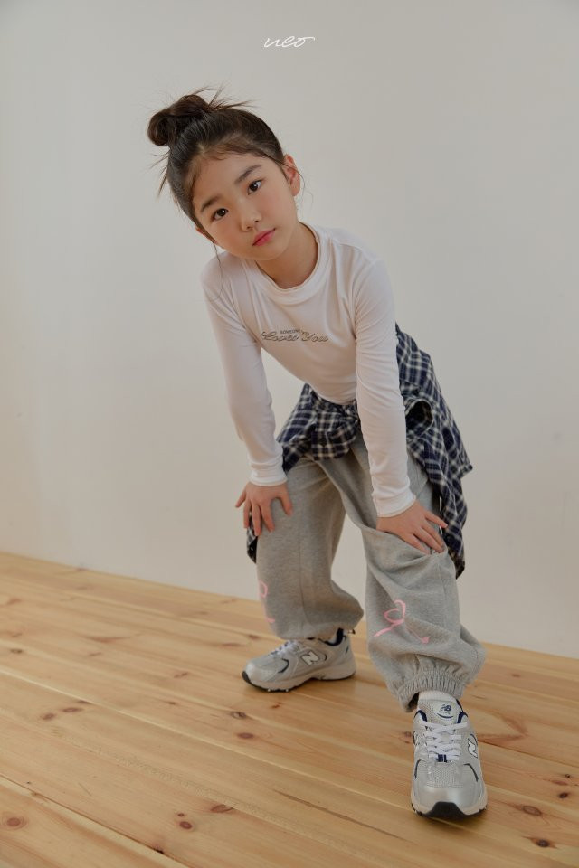 U Eo - Korean Children Fashion - #childofig - Bling Ribbon Jogger Pants - 9