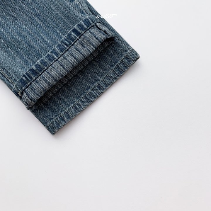 U Eo - Korean Children Fashion - #childofig - Stripe Straight Denim Pants - 7