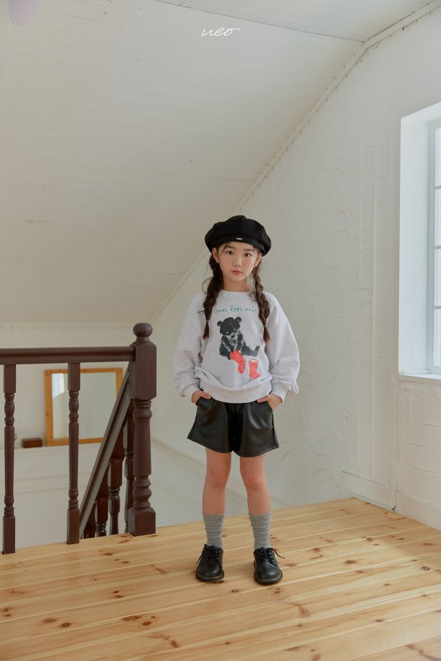 U Eo - Korean Children Fashion - #childrensboutique - Red Boots Bear Sweatshirt - 10