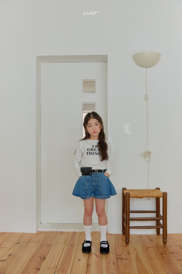 U Eo - Korean Children Fashion - #childrensboutique - Petit Culotte Denim Pants - 8