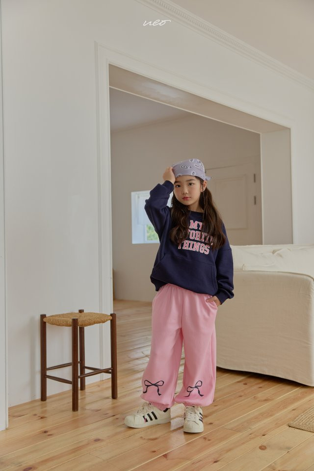 U Eo - Korean Children Fashion - #childrensboutique - Bling Ribbon Jogger Pants - 10