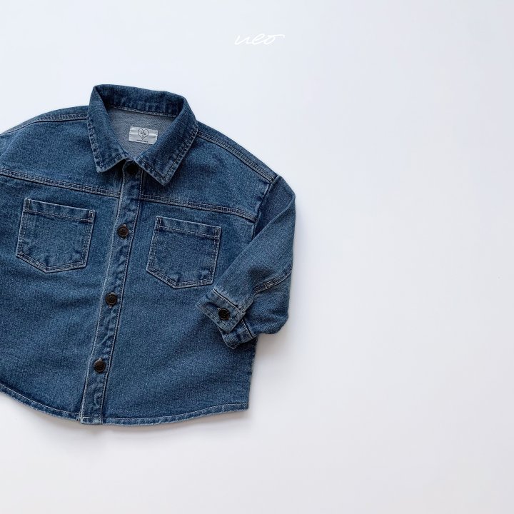 U Eo - Korean Children Fashion - #childrensboutique - Wild Denim Shacket - 4