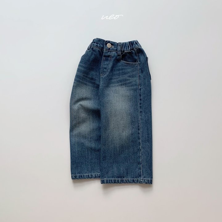 U Eo - Korean Children Fashion - #designkidswear - Signature Wide Denim Pants - 6