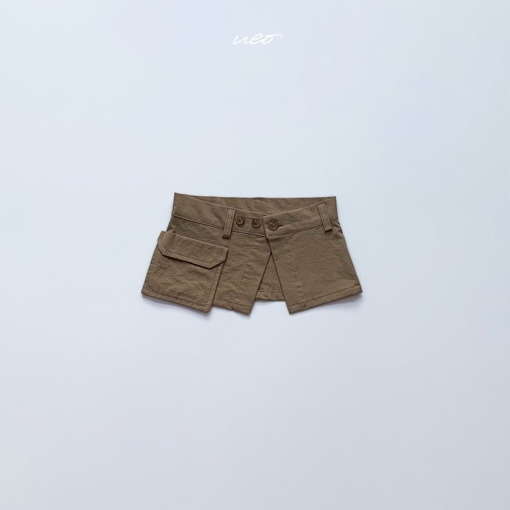 U Eo - Korean Children Fashion - #childrensboutique - Trendy Cargo Wrap Skirt - 4