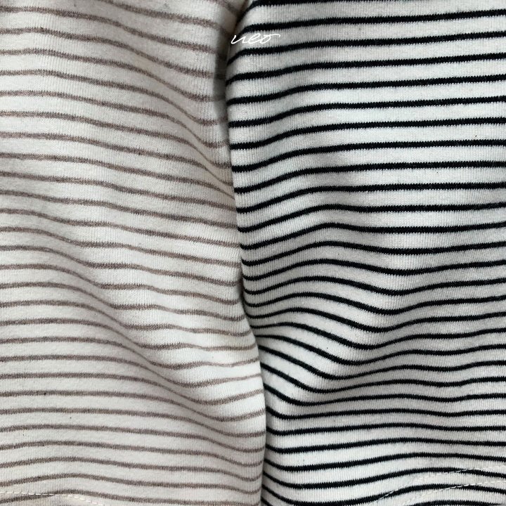U Eo - Korean Children Fashion - #childrensboutique - Heart Stripe Tee - 4