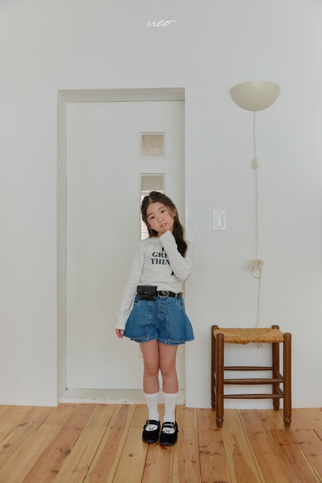 U Eo - Korean Children Fashion - #discoveringself - Petit Culotte Denim Pants - 10