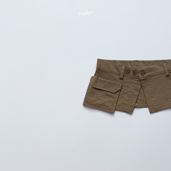 U Eo - Korean Children Fashion - #discoveringself - Trendy Cargo Wrap Skirt - 5